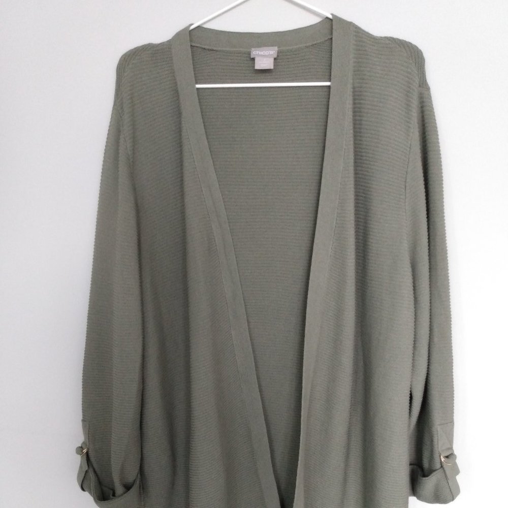 Chico's Open Front Cardigan Women's Plus Size 3X L